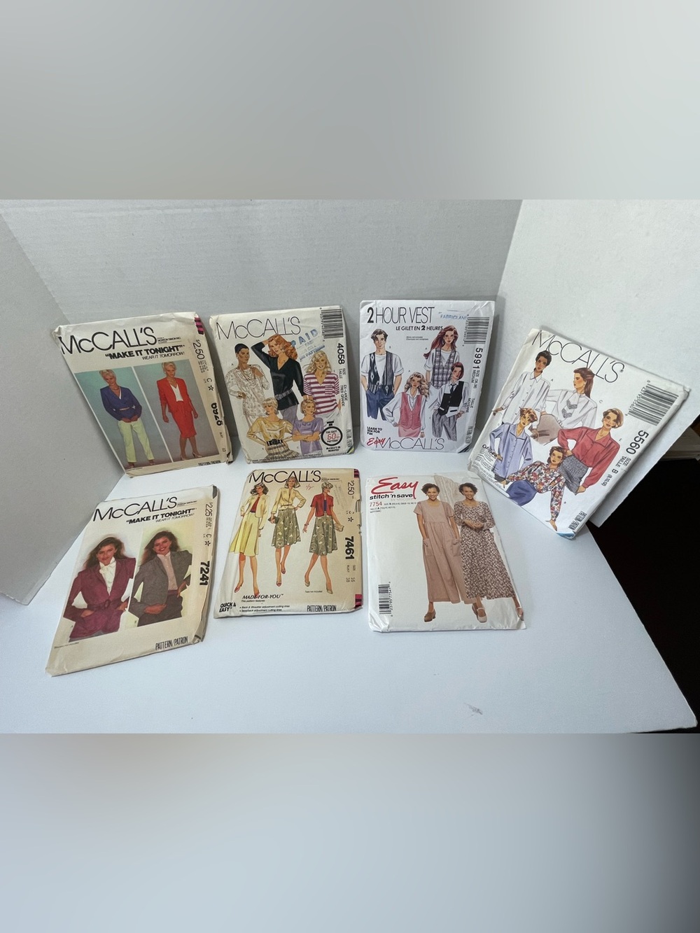 McCall's Assorted Vintage Sewing Patterns Lot (7)